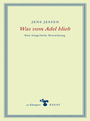 cover image of Was vom Adel blieb